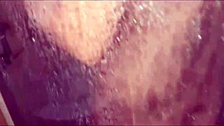 stepsister toys with stepmom's dildo in shower, nearly caught