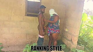 BBW addicted to wet deepthroat and anal blowjob outside with chubby interracial curvy banging!