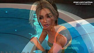 Public pool, cartoon hentai teens and a monster cock all meet to get steamy in a threesome