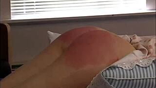 Two stage spanking for naughty behavior