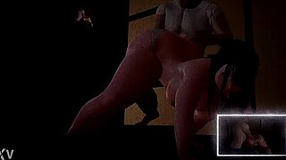 i watch renaie and yuki get spanked in this chubby cartoon scene