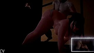 i watch renaie and yuki get spanked in this chubby cartoon scene