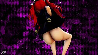 honolulu dance featuring sexy 3d cartoon characters with big tits and dancing moves