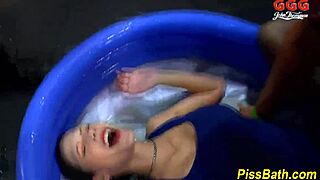 Russian teen 18+ with big natural tits goes through porn casting interview