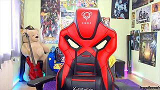 Is This Gamer Teen Flashing Her Boobs And Ass?