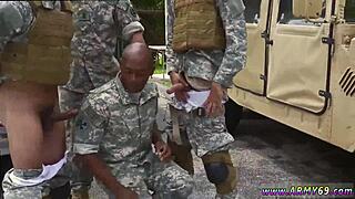 British Femdoms with Piercings and Tattoos Suck and Tug Their Sub's Cock in a Group Voyeur Scene