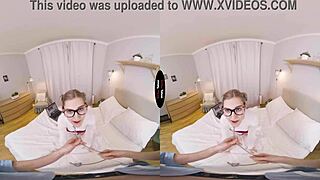 In this virtual taboo, a blonde slut gets handjob and blowjob in pov.