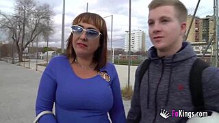 Super-titted andrea seduces her s friend and makes him debut in porn!