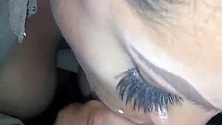 the little hottie thotie gives a sloppy blowjob on the couch