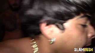 Just another day as a Latino cum dump, getting pounded rough in a wild group session.