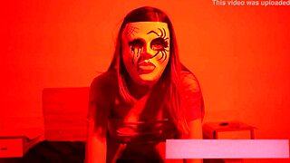 halloween purge fucking with old neighbor, bent over for doggystyle assfucking and anal