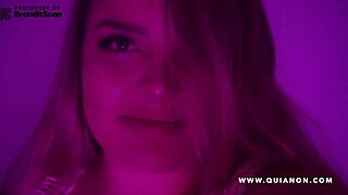 Quianon Teaches Deep Solo Masturbation with Dirty Talk in Colombian Latina Style