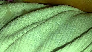 Petite 18+ Wife's Creamy Feet and Toes Drenched in Cum During Foot Play