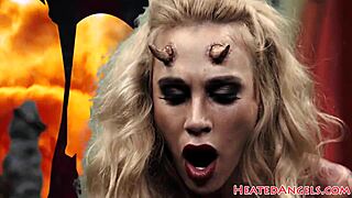 Man, I can’t even handle watchin’ this inked goth with big tits ridin’ me cowgirl style!