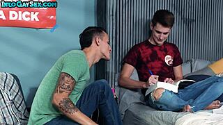 nympho twink moans as big white cock stud fucks his hairy asshole 😈