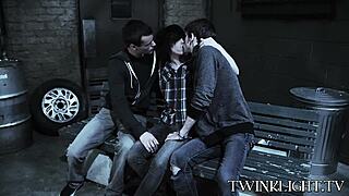 i watched three young gays makin out then they anal pounded each other so hard