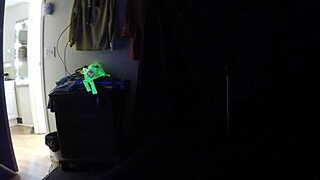 Carrie B in blacklight sex scene