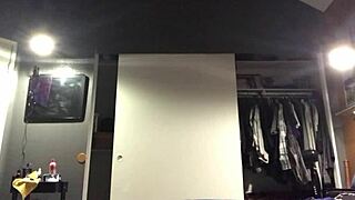 Creampie finish from interracial blowjob