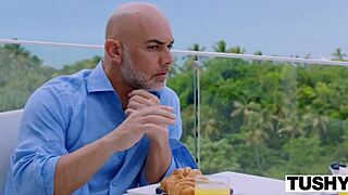 Avery and Stefany swap boyfriends for anal fun