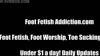 in this video, you will love worshiping our tiny 18+ teen 18+ feet.