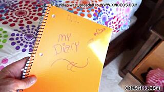 cute teen babe seduces me with huge tits during private moment