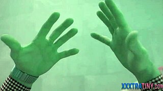 Tiny Teen In Fishnets Rides Long Shlong!