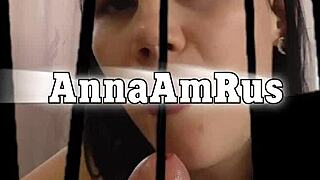 i'm giving a sensual blowjob to this hot brunette who loves cheese and sausages, it's so horny.