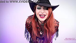 Intense Femdom Riding With Tattooed Redhead Milf Dominating Crossdressing Hucow Sissy In Cowgirl Position