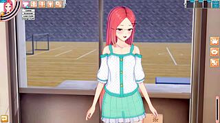 koikatu hentai with a wild redhead classmate