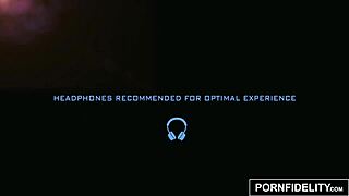 Ashley Lane squirts on peeping tom's dick