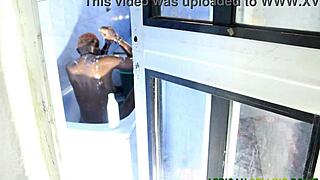 Diamond Monroe's bubble butt oiled for rough doggystyle fucking