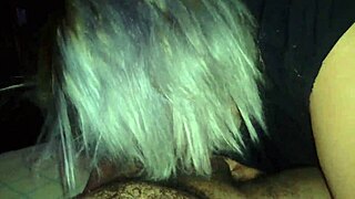 She gives an intense blowjob to her lover in the bedroom.