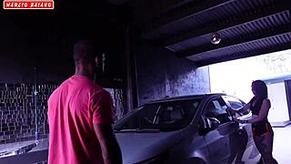 Neighbor's Car Fix Leads to Intense Ass Licking and Anal