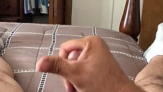 Feeling the intense pleasure as men cumshot all over her body.