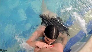 Milf Lesbians Lick Pussy In Pool