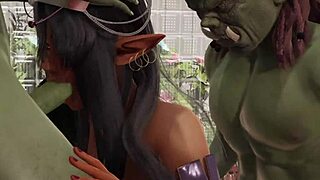 Hey, check these Kuorinu elves getting banged by orcs in a wild threesome with a vibrator!
