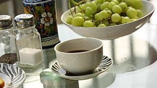 Natural teen Nina North rips clothes in outdoor striptease!