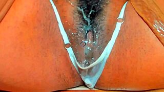 jamaican teen with phat pussy gets wild in group anal action