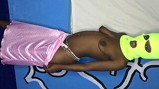 Ebony girl seduces her boss.