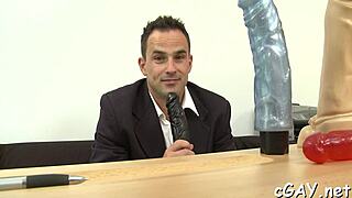 gay guy sucks bareback cock in oral blowjob