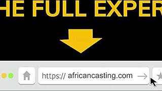 Seductive African Model During Casting Session