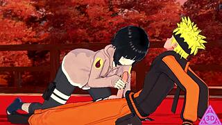 Hinata Naruto Futanari Sucks Big Cock in Hentai POV