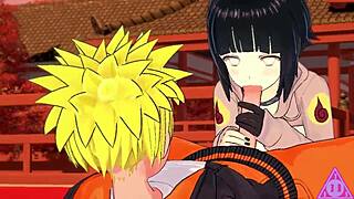Hinata Naruto Futanari Sucks Big Cock in Hentai POV