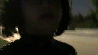 cd in latex struts outdoors with vibrator buzzing inside 😏