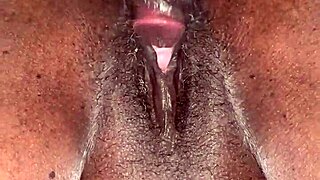 This pretty ebony babe enjoys SHOWING her TITS and PUSSY to the camera