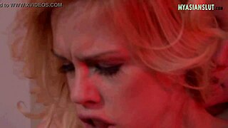 Blonde and brunette lesbians invite asian guest for hot threesome fingering and orgasm