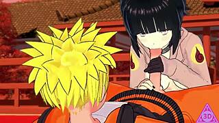 Hinata Naruto Futanari Sucks Big Cock in Hentai POV