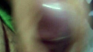 blonde spreads wet pussy for detailed close-up view