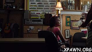 nasty sex in the shop with big dong leads to orgasm