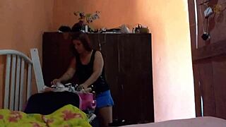 i cought my sis pretending to look for panties but she really wanted my dick